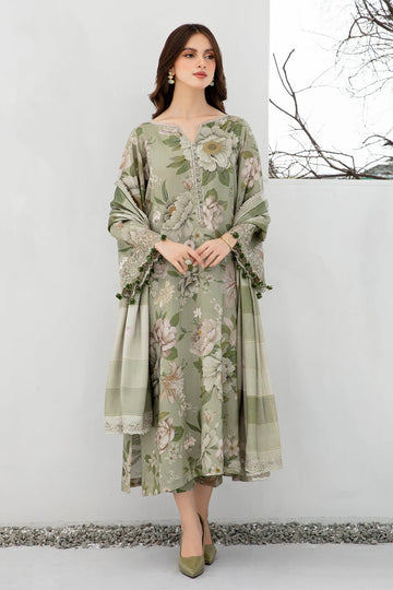 JAZMIN-3PC KHADDAR SHIRT WITH KHADDAR PRINT DUPATTA AND PRINT TROUSER-Mnm-03