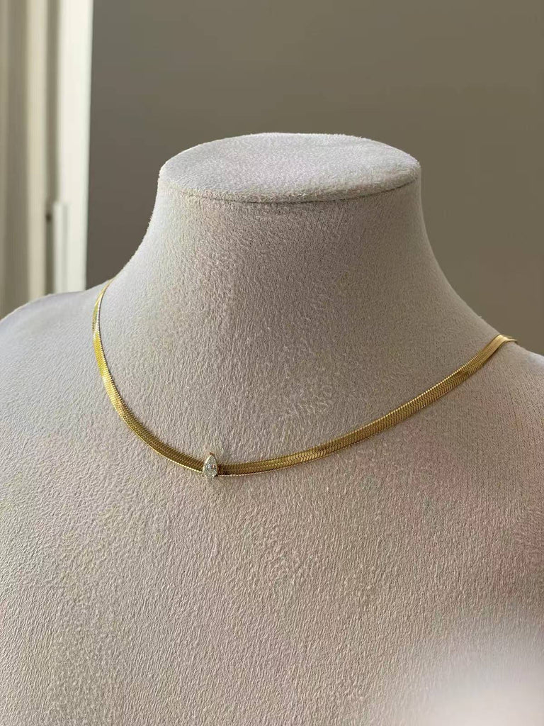 Pear Snake Necklace