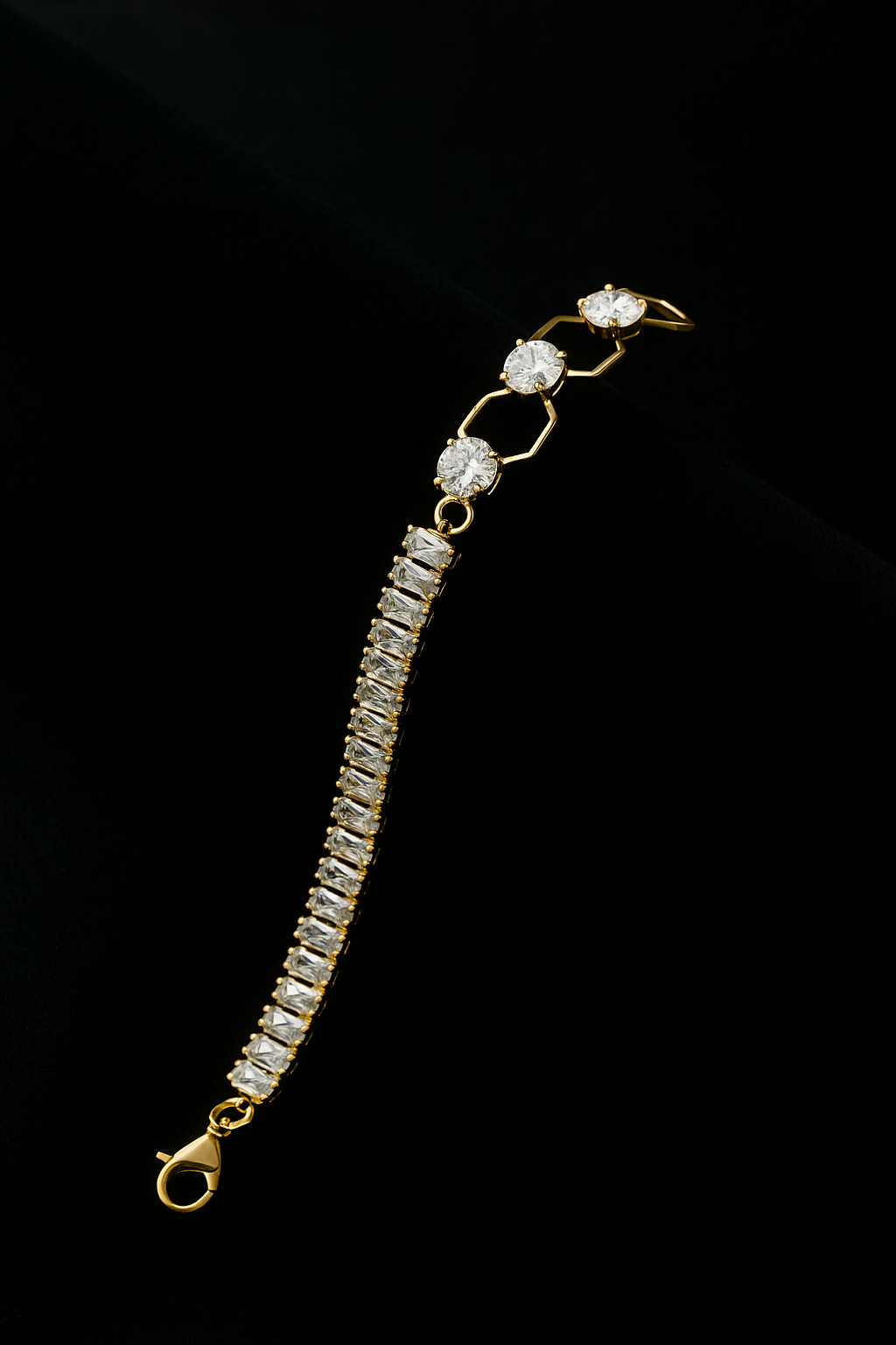 Silver Golden Bracelet