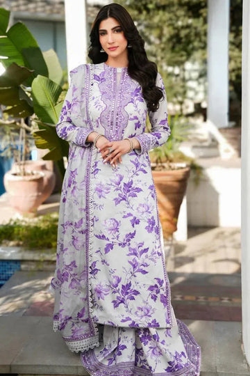 BAROQUE-3PC KHADDAR PRINTED EMB SHIRT WITH KHADDAR PRINT EMB DUPATTA AND PRINT TROUSER MnM-01