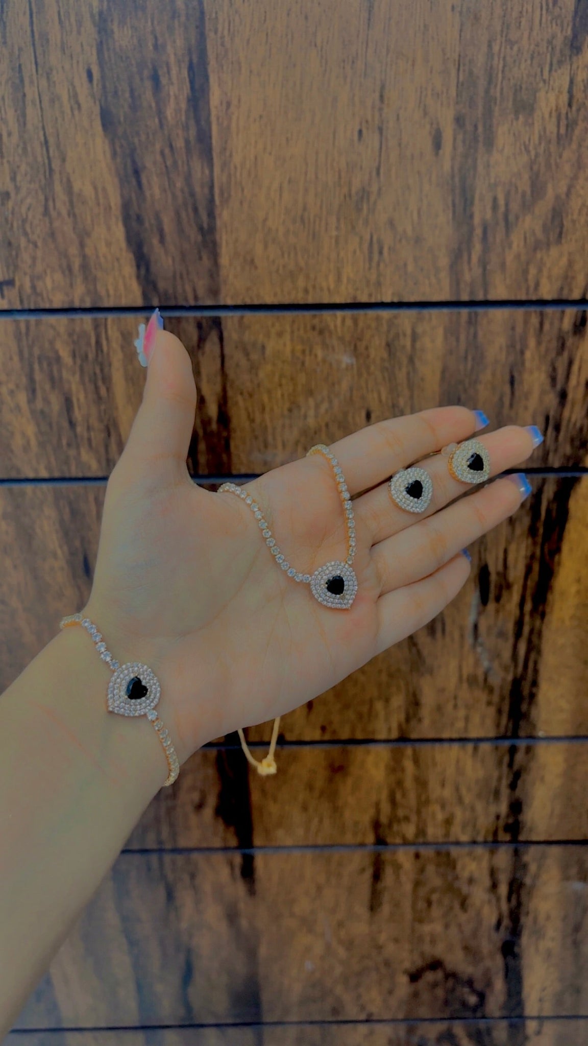 Black Heart Stone Set